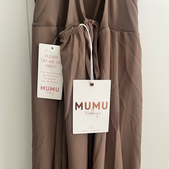 NEW! Show Me Your Mumu Godshaw Goddess Dress Bridesmaid Size XXS Dune - Picture 5 of 5